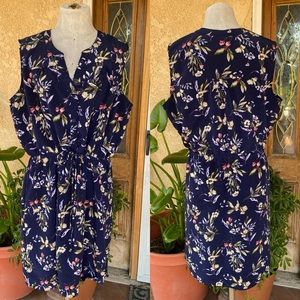 Nicole Miller Original Sleeveless Floral Dress (XL)